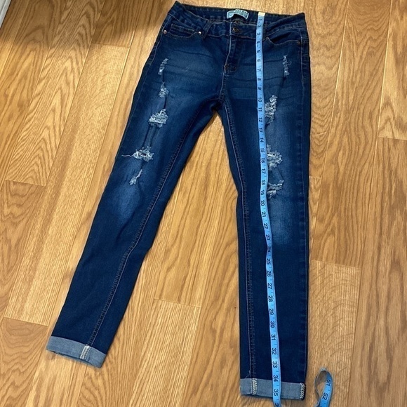 WAX Jean Teen  Girls Distressed Blue Jeans (Size 7) - Picture 8 of 9